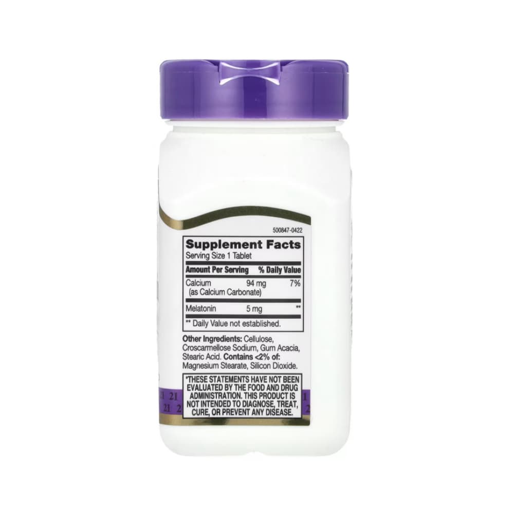 Melatonina 5 mg 21st Century (120 tabletas) - Miniatura 3