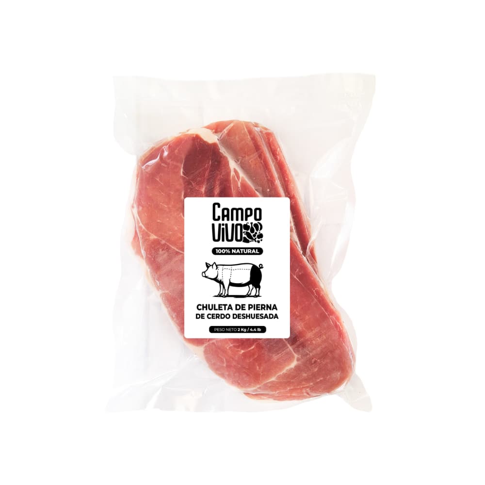 Chuleta de pierna de cerdo deshuesada Campo Vivo (2 kg / 4.4 lb) - Miniatura 2