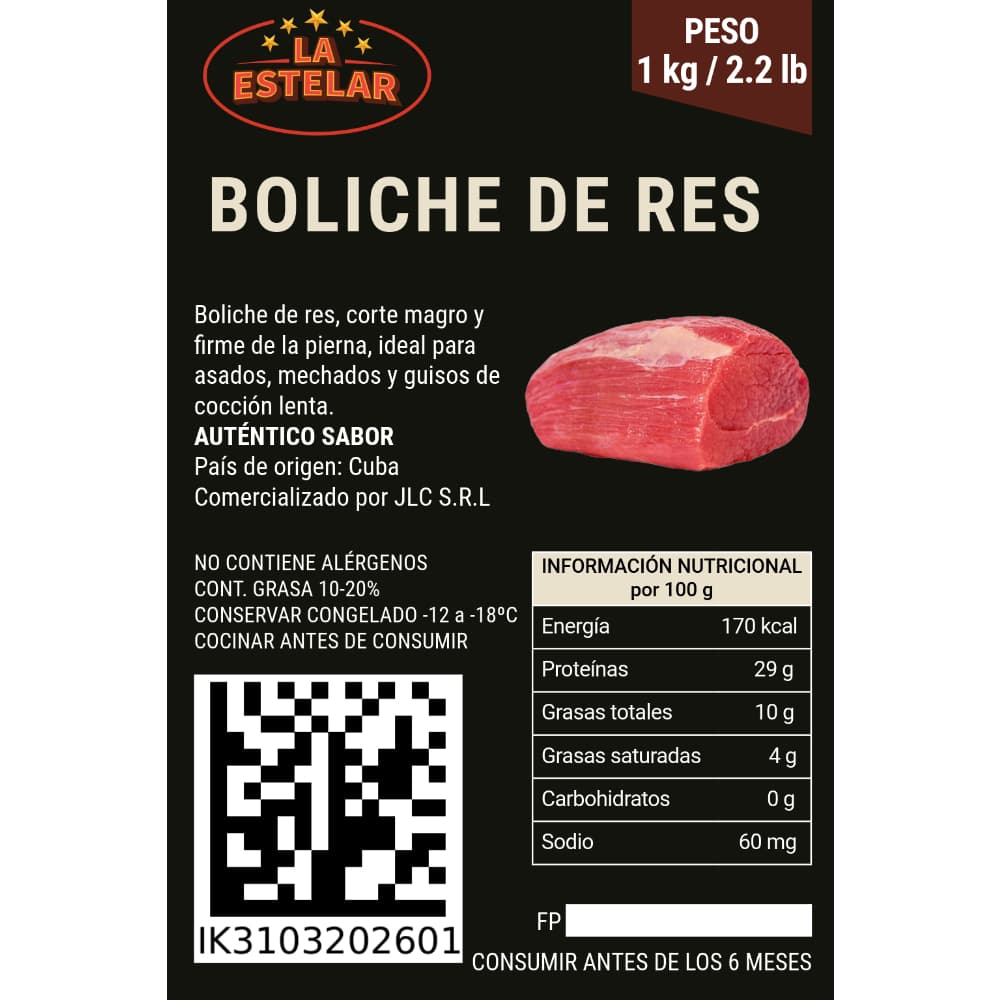Boliche de res La Estelar (1 kg / 2.2 lb) - Miniatura 2
