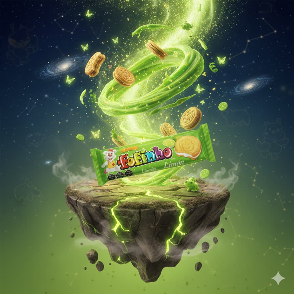 Galletas rellenas sabor a limón Fofinho (3 x 110 g / 3.88 oz) - Miniatura 4