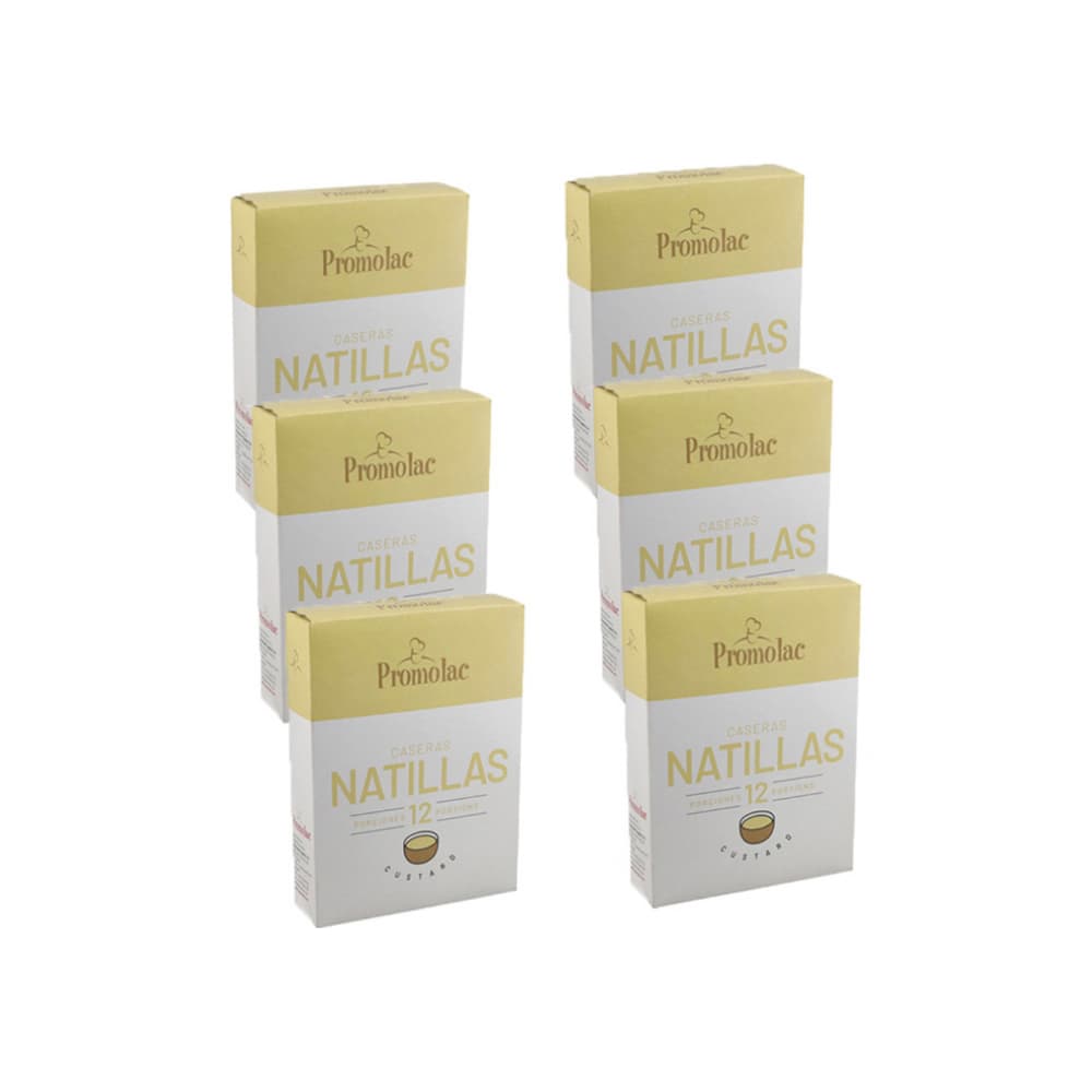 Natillas caseras Promolac (6 x 84 g / 2.96 oz) - Imagen 1