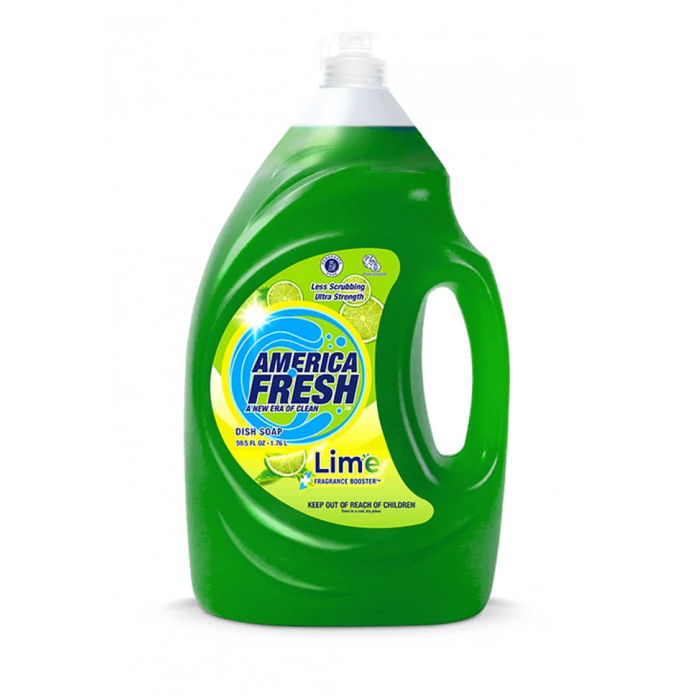 Detergente lavavajillas verde fragancia lima America Fresh (1.76 L) - Miniatura 4