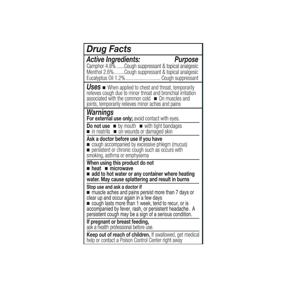 Chest Rub bálsamo descongestionante CareAll (113 g / 4 oz) - Miniatura 4