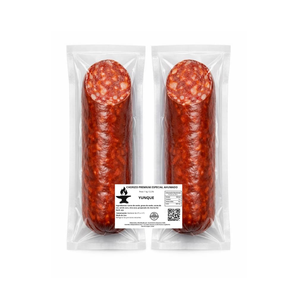 Chorizo premium especial ahumado Yunque (1 kg / 2.2 lb) - Miniatura 1