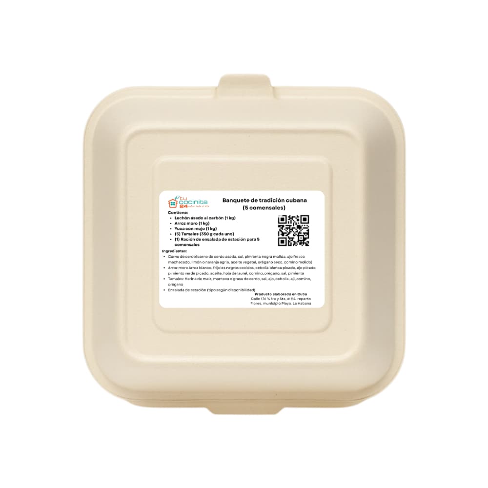 Banquete de tradición cubana Tucocinita24 (5 comensales) - Miniatura 2