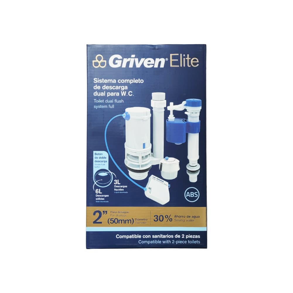 Sistema de descarga dual para inodoro Griven - Miniatura 3