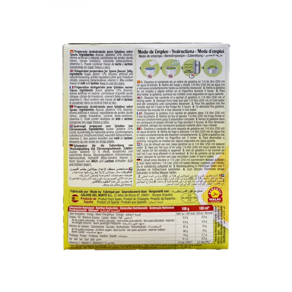 Gelatina de limón Calnort (170 g / 6 oz) - Miniatura 2