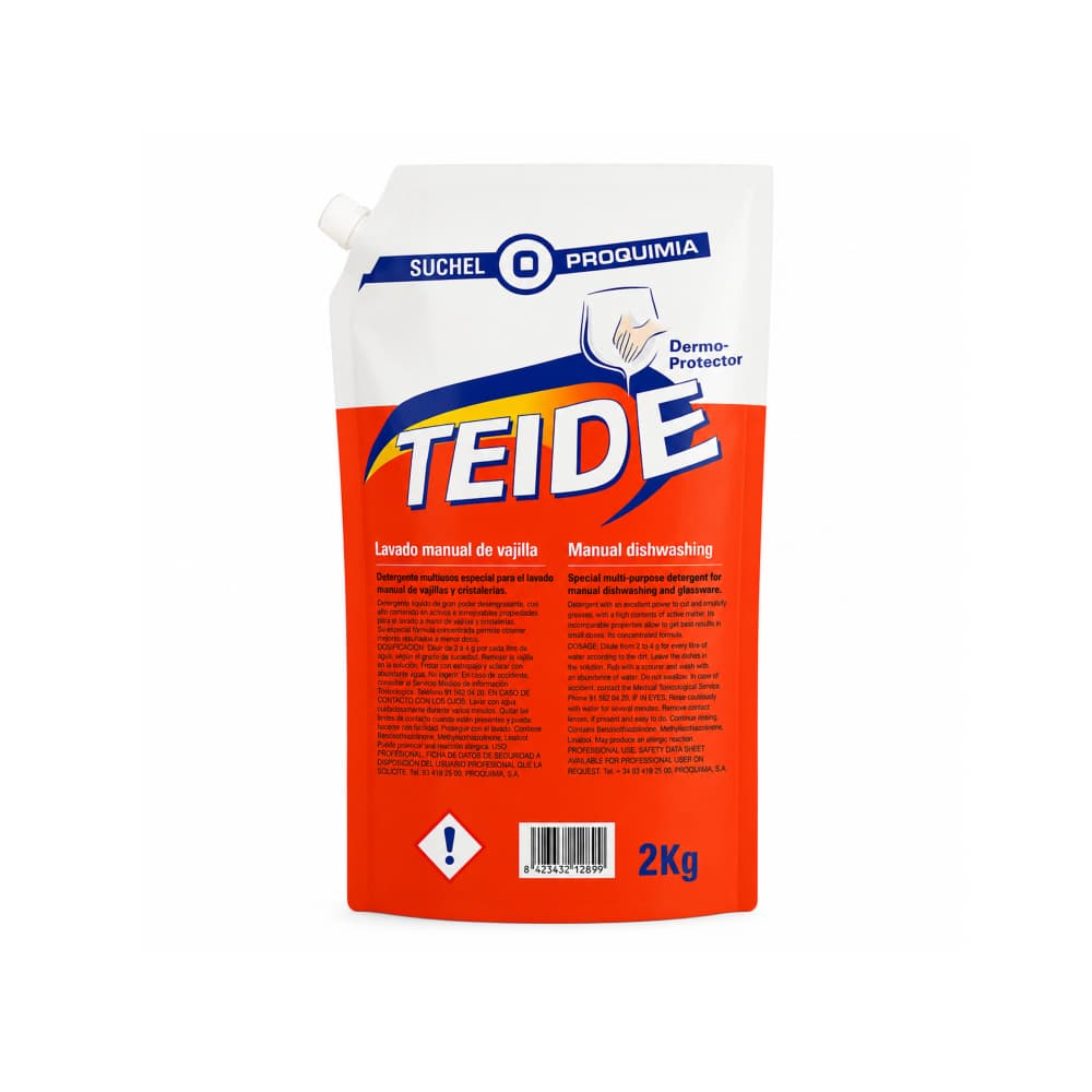 Detergente lavavajillas líquido Teide Suchel Proquimia (2 kg / 4.4 lb) - Miniatura 1