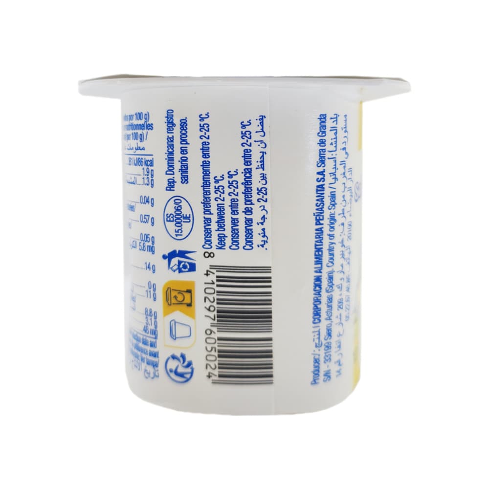 Yogur sabor plátano Asturiana (6 x 4 x 125 g / 4.4 oz) - Miniatura 4