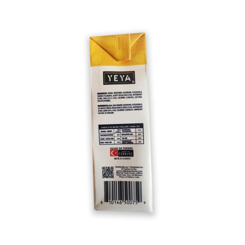Bebida saborizada sabor durazno YEYA (200 ml) - Miniatura 3