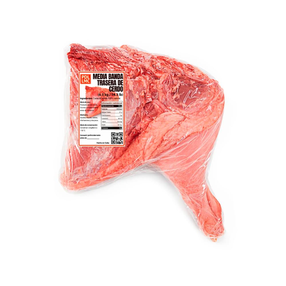 Media banda trasera de cerdo PDL LMC (6.5 kg / 14.3 lb) - Miniatura 3
