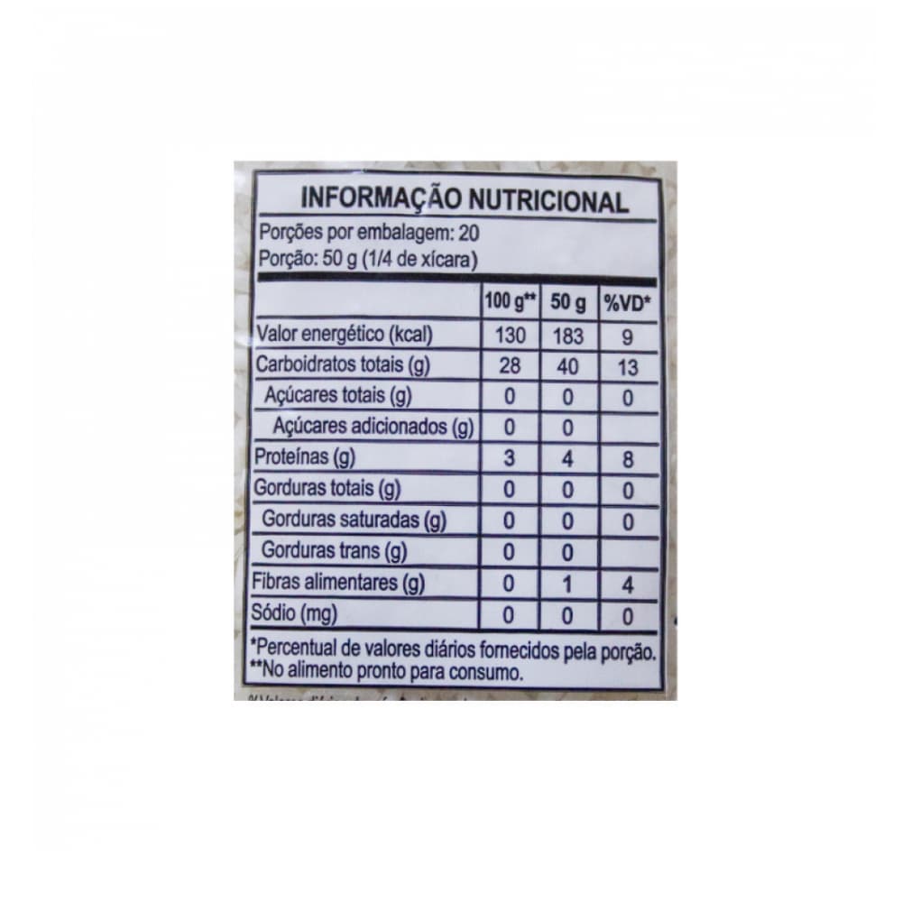 Arroz blanco tipo 1 Rainha (1 kg / 2.2 lb) - Miniatura 3