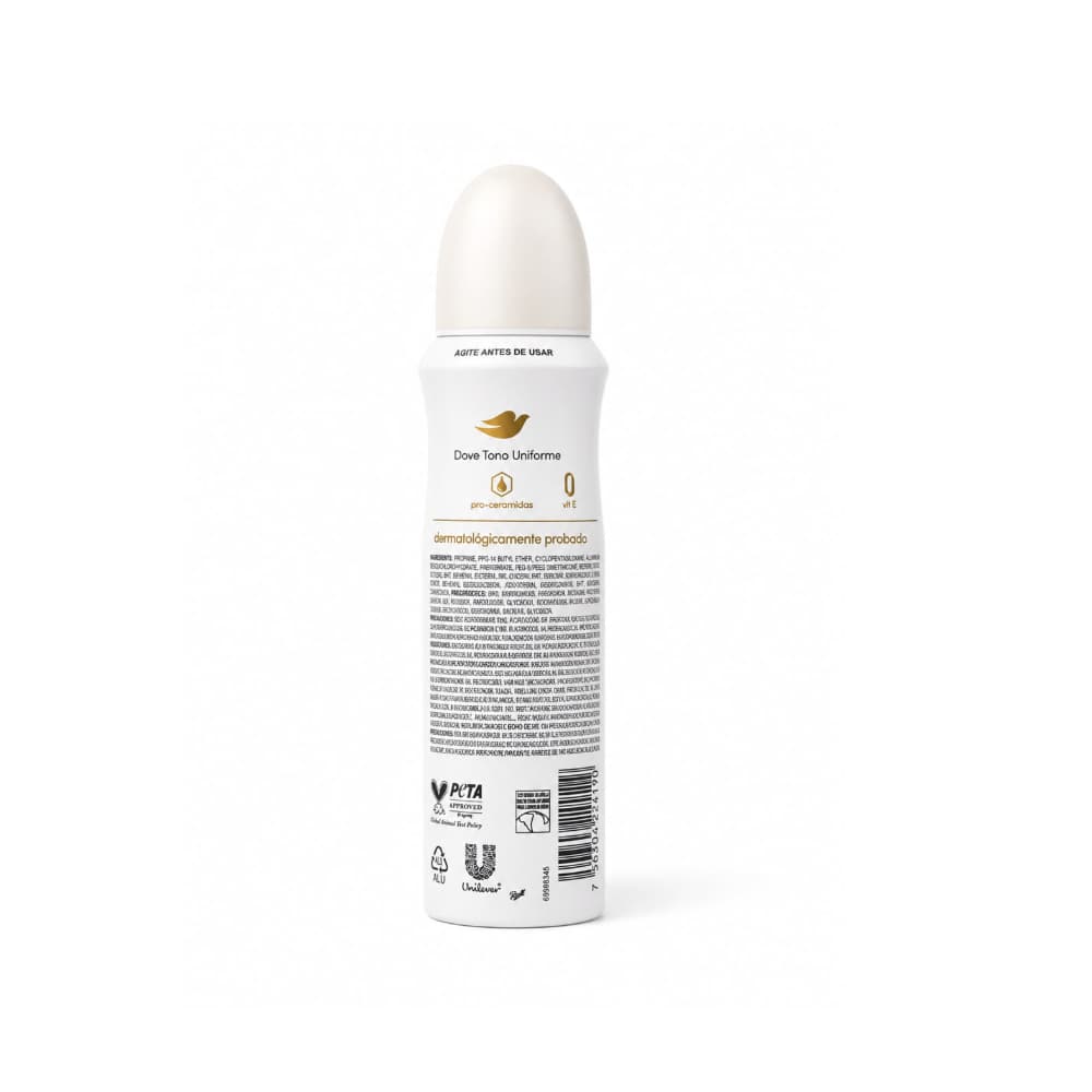 Desodorante antitranspirante en aerosol tono uniforme de coco y flor de loto Dove (150 ml) - Miniatura 2