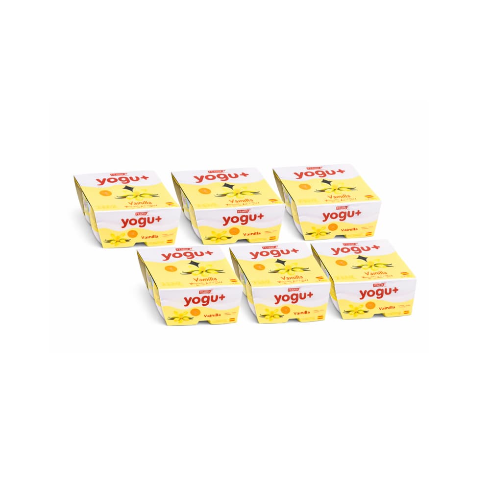 Yogur pasteurizado sabor a vainilla Yogu+ Feiraco (24 x 125 g / 4.40 oz) - Miniatura 1
