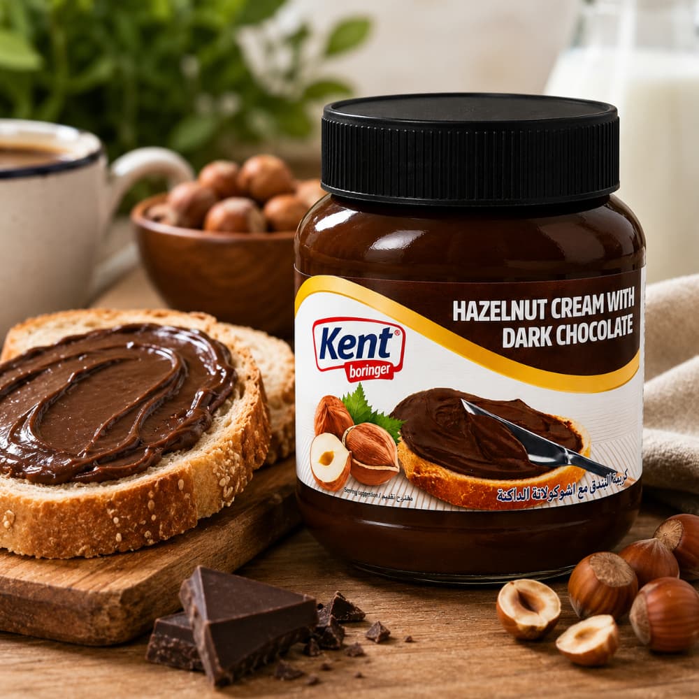 Crema de avellana con chocolate negro Kent Boringer (2 x 350 g / 12.3 oz) - Miniatura 2