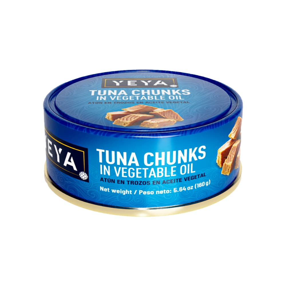 Atún en trozos en aceite vegetal YEYA (10 x 160 g / 5.64 oz) - Miniatura 2