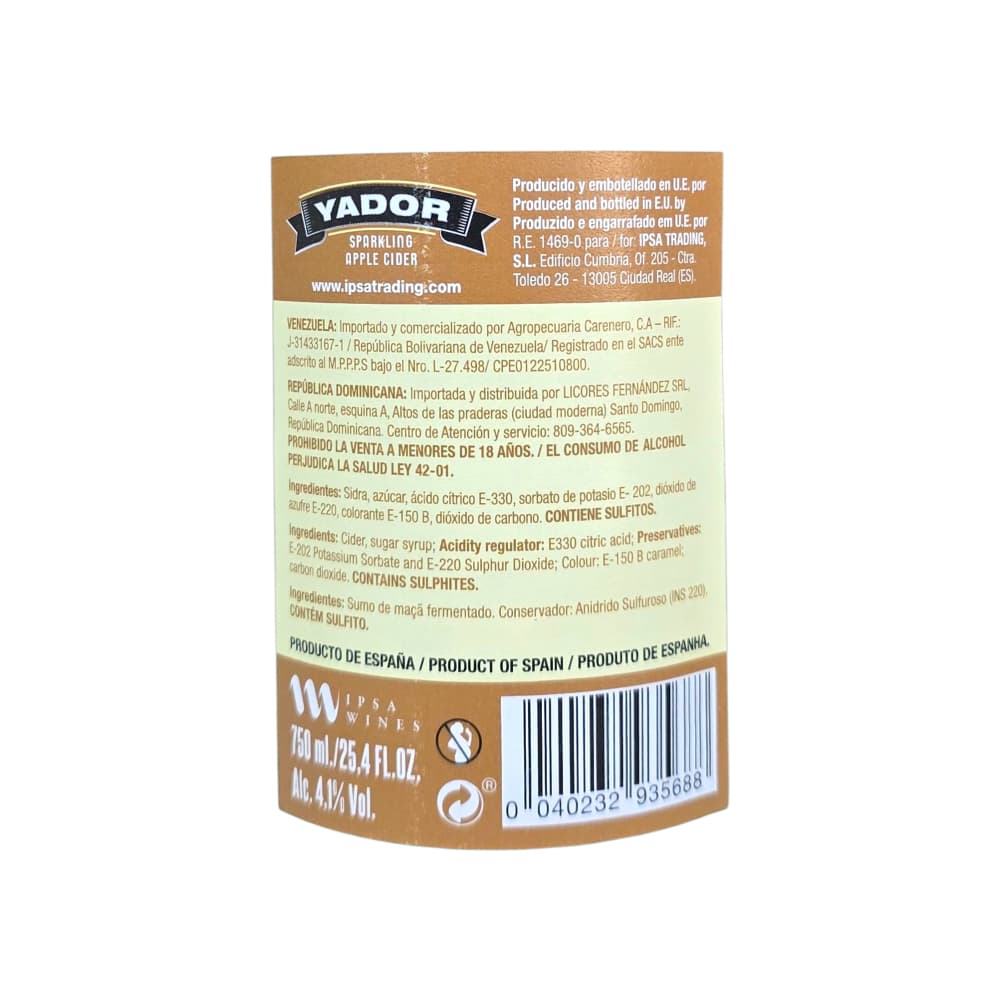 Sidra Yador (750 ml / 25.4 oz) - Miniatura 3
