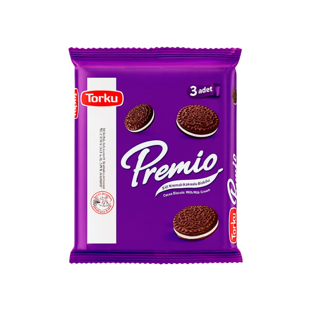 Galletas de cacao con crema de leche Torku Premio (258 g / 9.10 oz) - Imagen 1