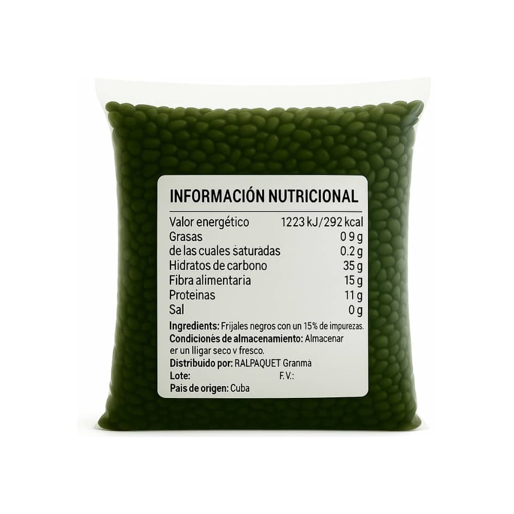 Frijoles negros Ralpaquet (2 kg / 4.4 lb) - Miniatura 2