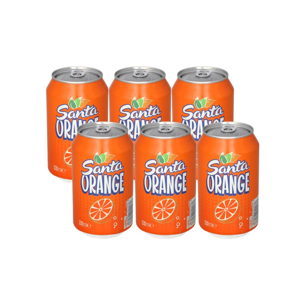 Refresco gaseado de naranja Santa (6 x 330 ml) - Imagen 1