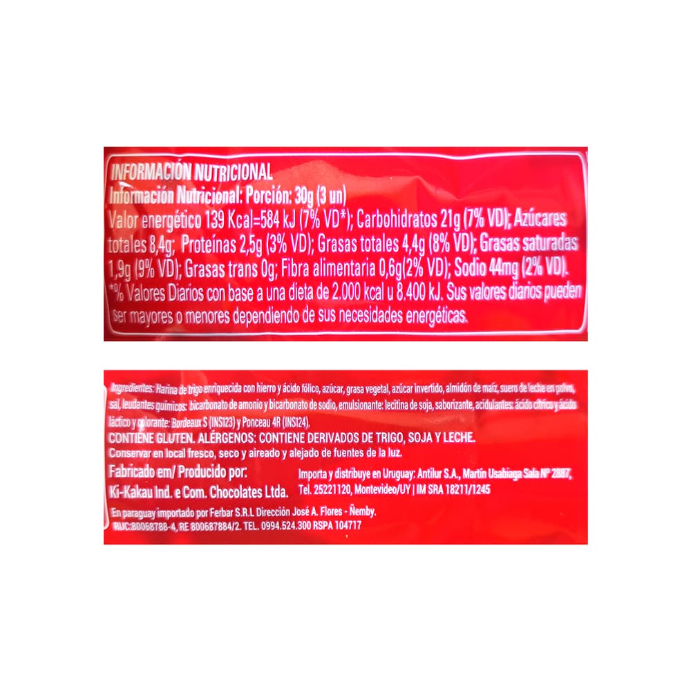 Galletas rellenas sabor frutilla Fofinho (110 g / 3.9 oz) - Miniatura 4