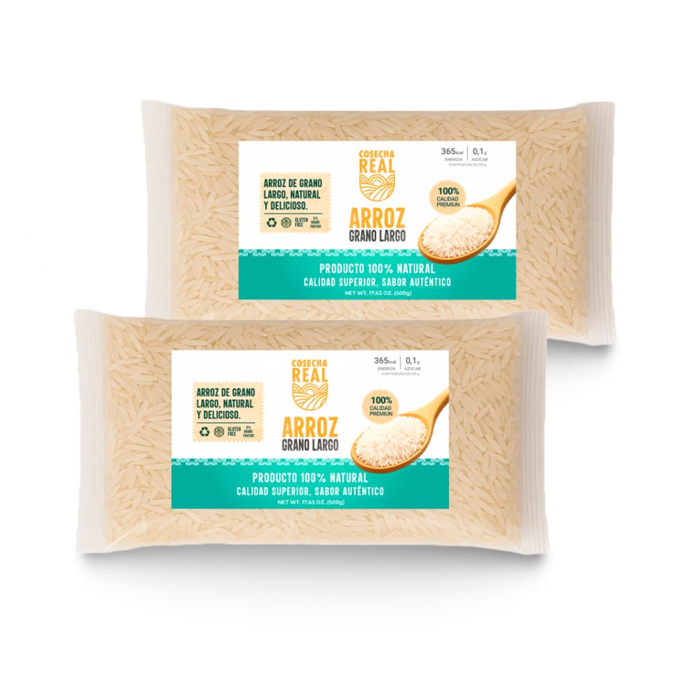 Arroz de grano largo Cosecha Real (2 x 500 g / 1.1 lb) - Imagen 1