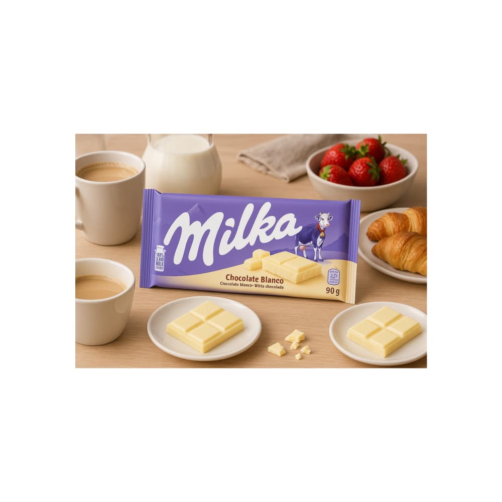 Tableta de chocolate blanco Milka (90 g / 3.17 oz) - Miniatura 5