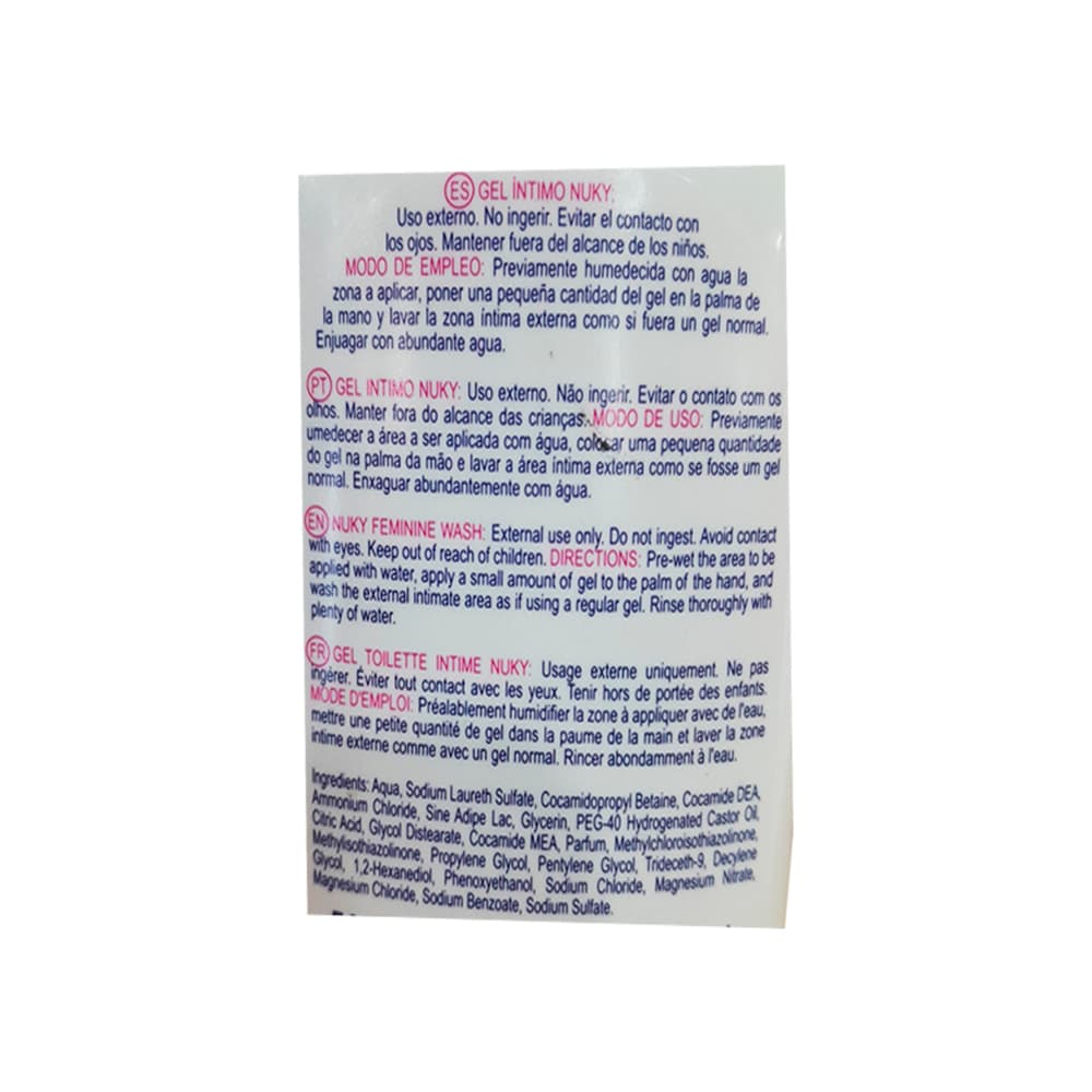 Gel íntimo para higiene femenina Nuky (500 ml) - Miniatura 6