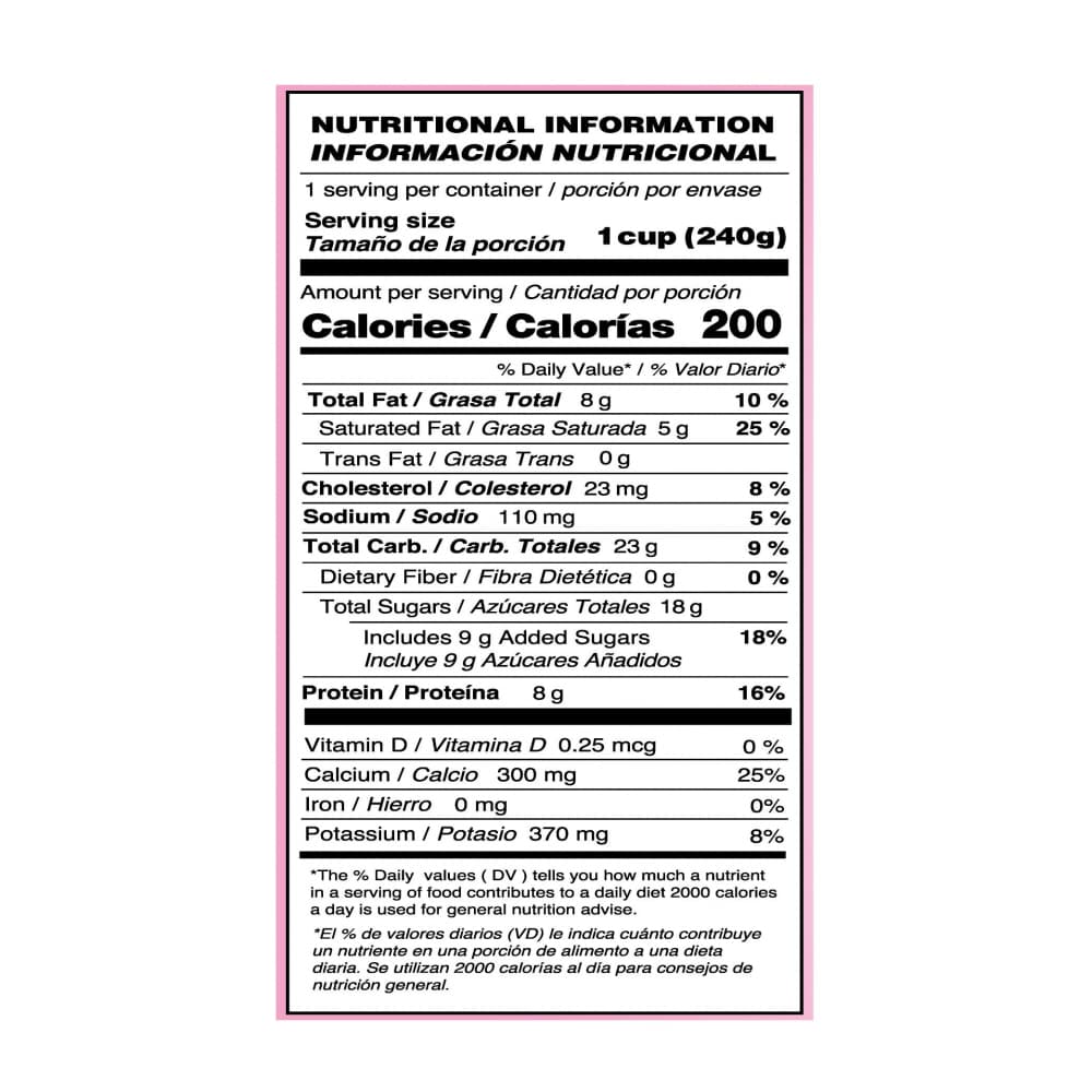 Yogurt de fresa con probióticos YEYA (237 ml) - Miniatura 4