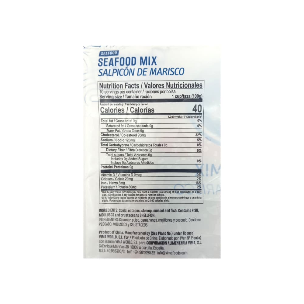 Salpicón de marisco Vima Foods (1 kg / 2.2 lb) - Miniatura 3