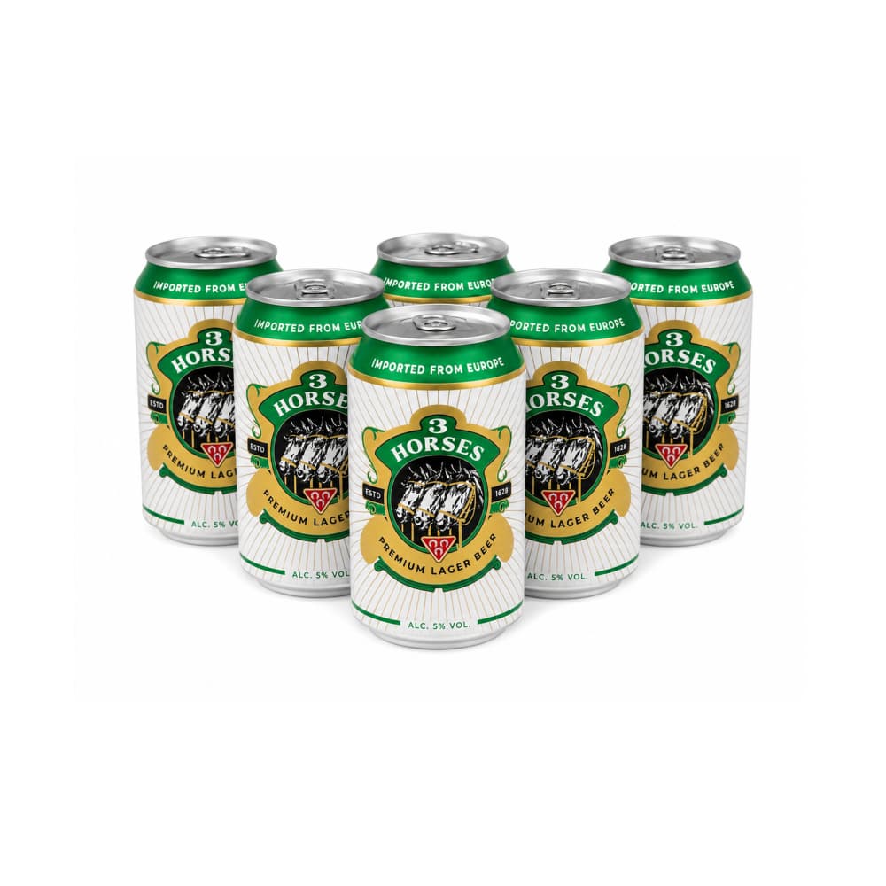 Cerveza 3 Horses (6 x 330 ml) - Miniatura 1