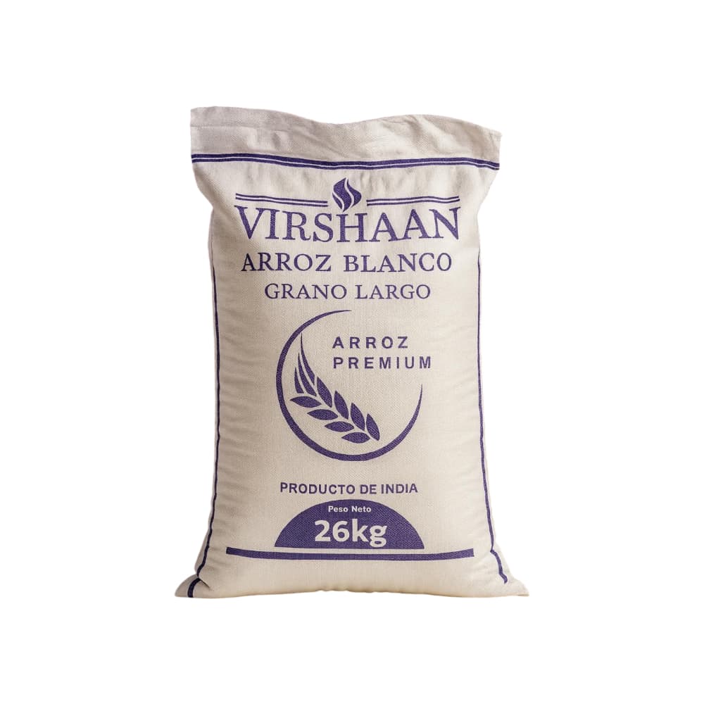 Arroz blanco grano largo Virshaan (26 kg / 57.32 lb) - Miniatura 1