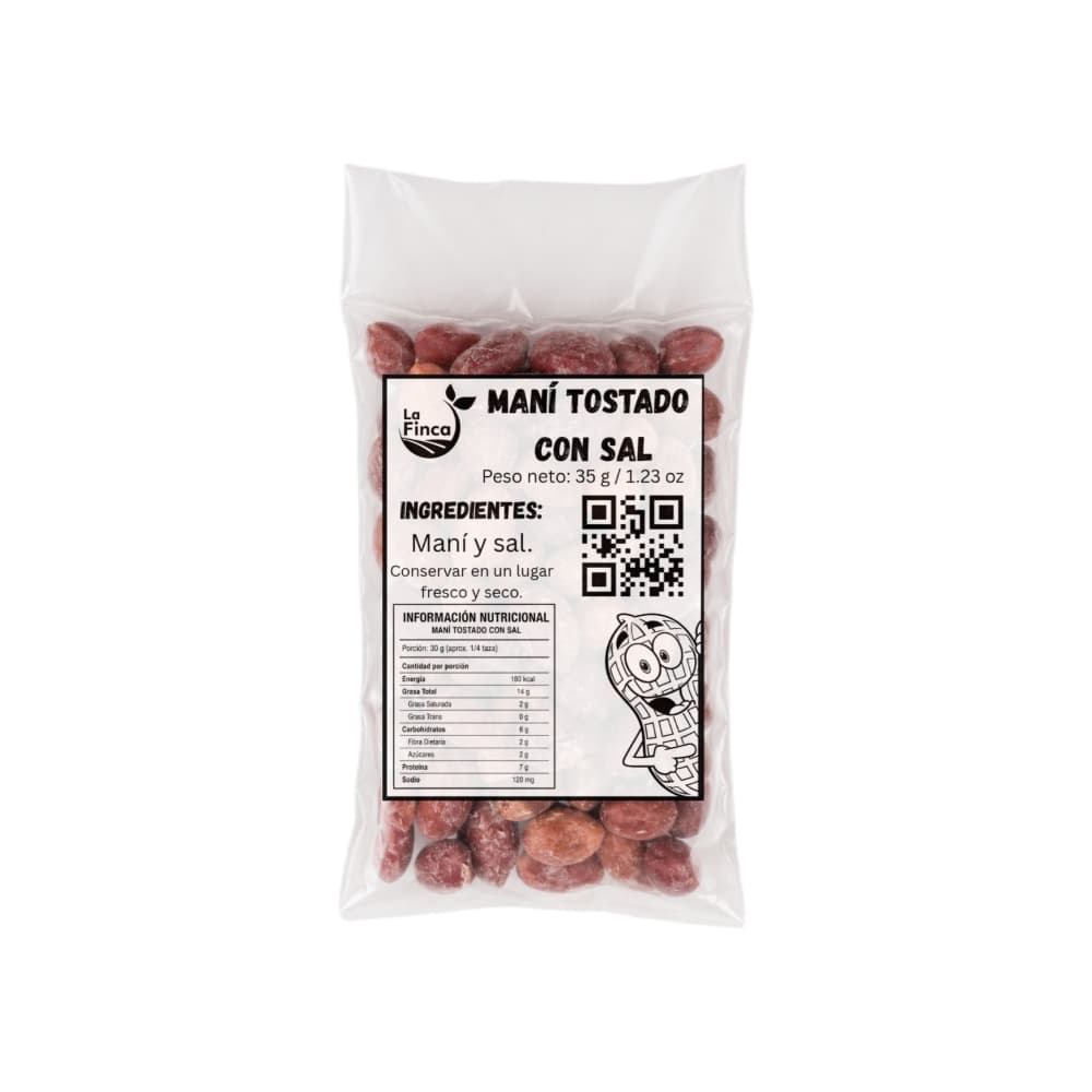 Maní tostado con sal La Finca (35 g / 1.23 oz) - Miniatura 2