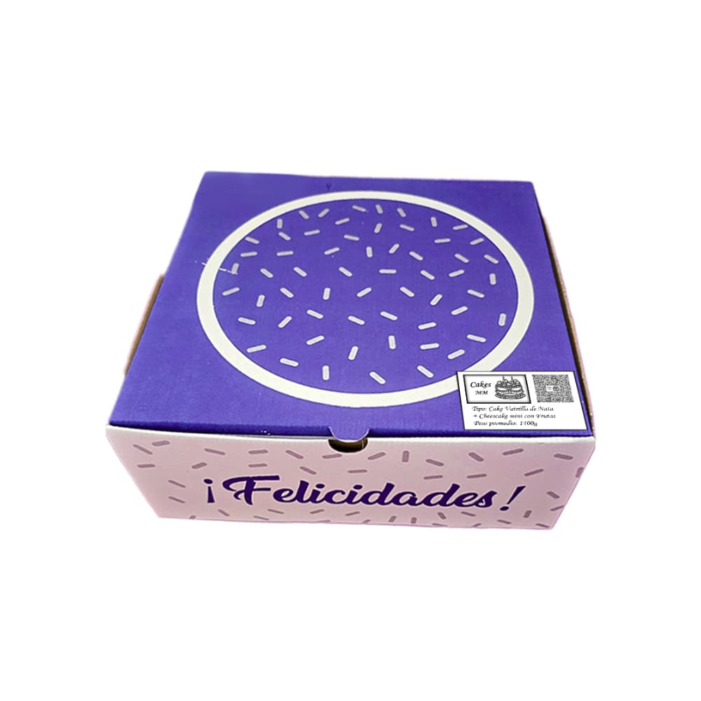 Cake vainilla de nata y cheescake mini con frutas (12 comensales) - Miniatura 3