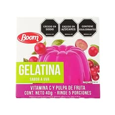 Gelatina sabor uva Boom (40 g / 1.41 oz)