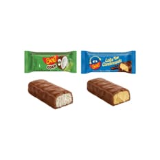 Bombones de chocolate Bel rellenos de crema de coco y leche condensada