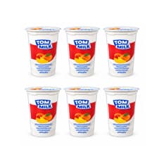 Yogurt pasteurizado sabor mango con trocitos de frutas Tom Milk (6 x 500 g / 1.10 lb)
