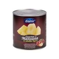 Cuartos de manzana en almíbar ligero Diamir (2.5 kg / 5.5 lb)