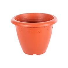 Maceta de plástico Elsa color terracota de 15 cm Casa y Menaje