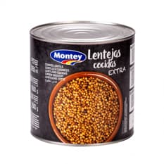 Lentejas cocidas Montey (2.5 Kg / 5.5 lb)