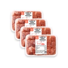 Carne de cerdo troceada PDL LMC (4 x 1 kg / 2.2 lb)