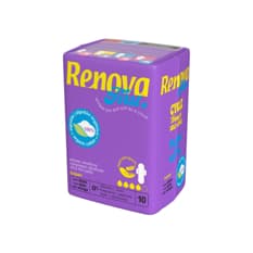 Toallas sanitarias ultrafinas con alas super Renova (10 U)