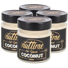 Crema de coco para untar Nuttime (4 x 250 g / 8.80 oz)