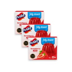 Gelatina sabor fresa Fresko (3 x 85 g / 3 oz)