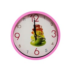 Reloj de pared decorativo (25 cm) con temática de café Yanda