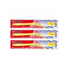 Cepillo de dientes amarillo Oralflex (3 x 1 U)