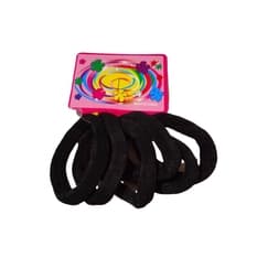 Ligas para el cabello color negro Échale (6 U)