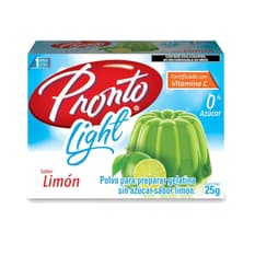 Polvo para preparar gelatina sin azúcar con sabor a limón Pronto (25 g)
