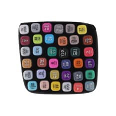 Estuche de 36 marcadores de colores Starmate