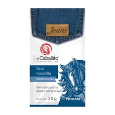 Colorante para ropa azul mezclilla El Caballito (20 g)